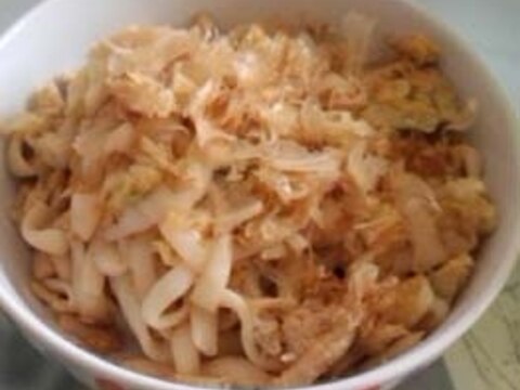 かつお節たっぷりnoバター醤油焼うどん